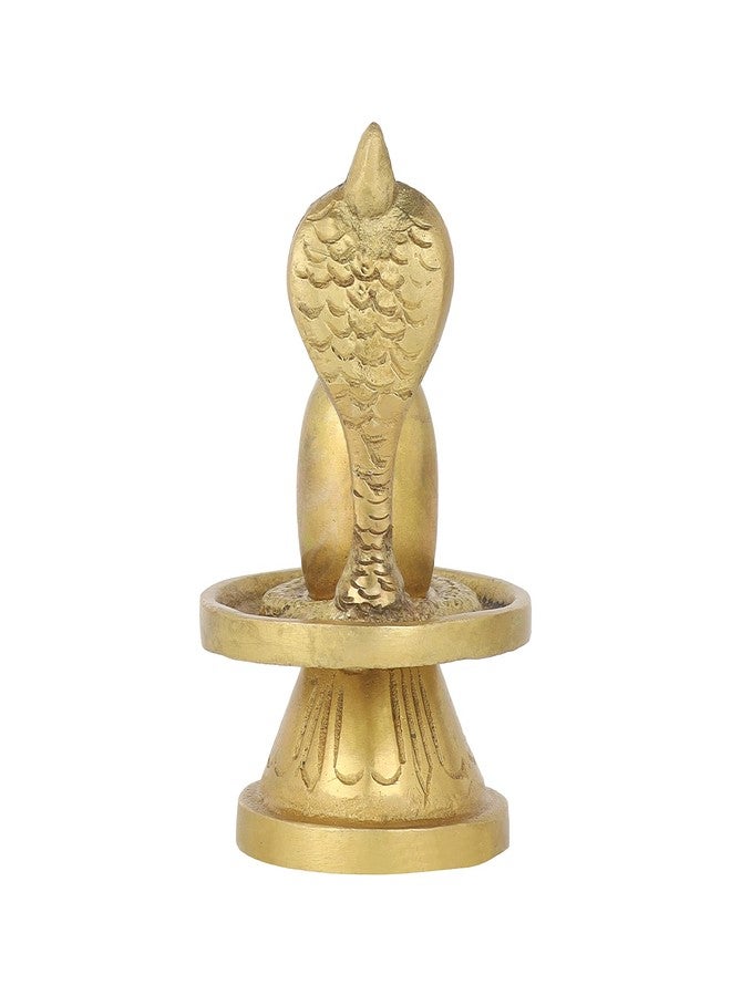 Pick End Now Brass Shivling Idol | Handcrafted Mini Shiva Lingam for Puja & Home Temple (6.5 x 5 x 7.5Cm, 190gm) - Image 3